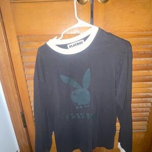 Playboy vintage Black Long Sleeve Shirt